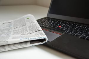 news, newspaper, computer