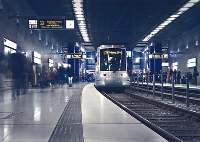 Underground metro station